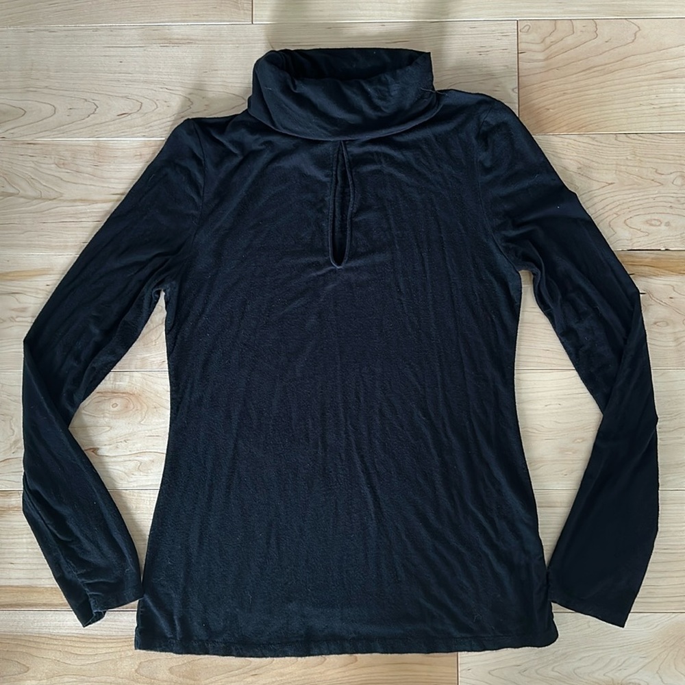 Haute Hippie Keyhole Turtleneck
